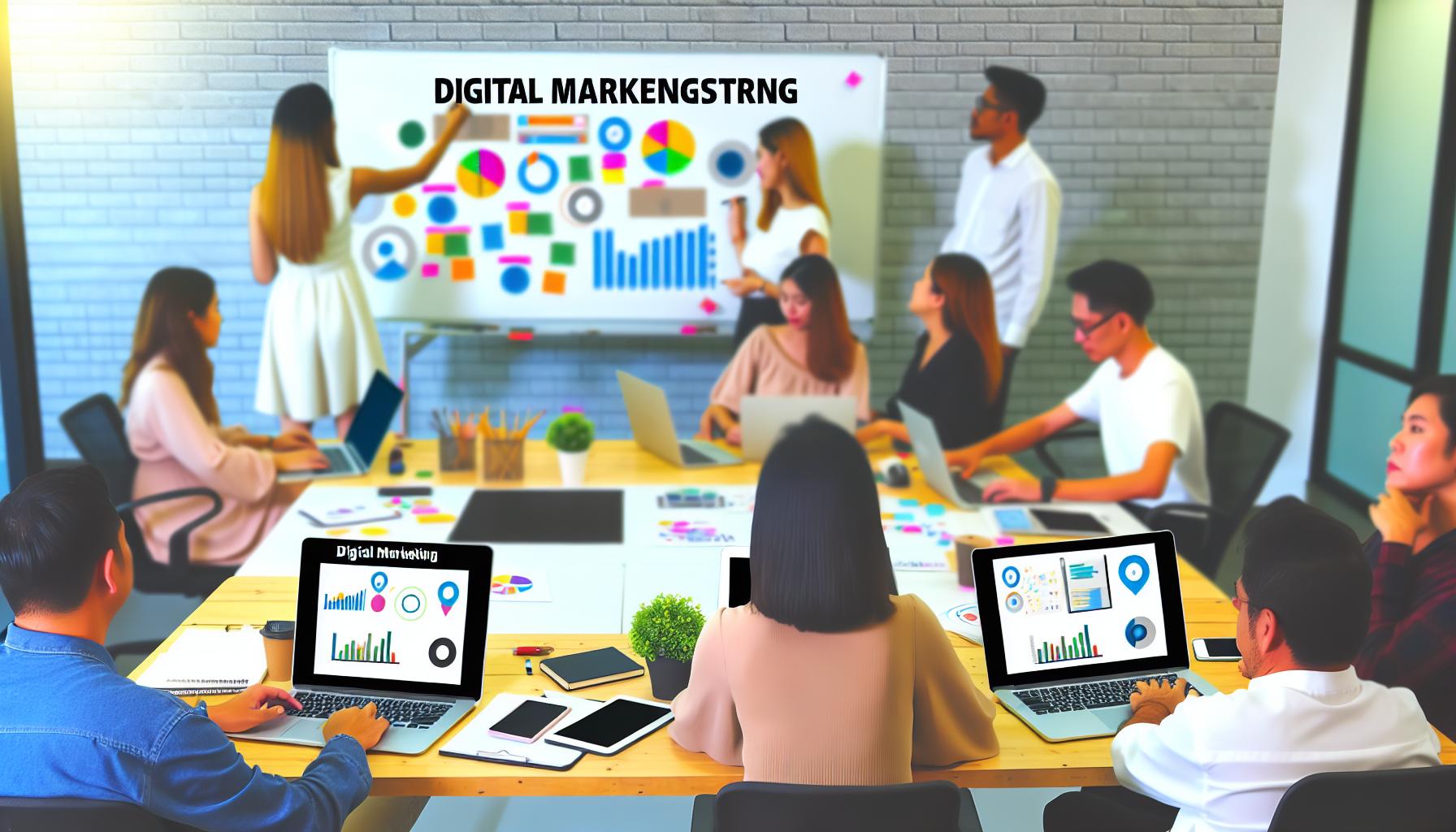 Equipe de Marketing Sucesso em Estratégias e Resultados